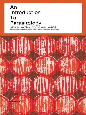 cover image of An Introduction to Parasitology